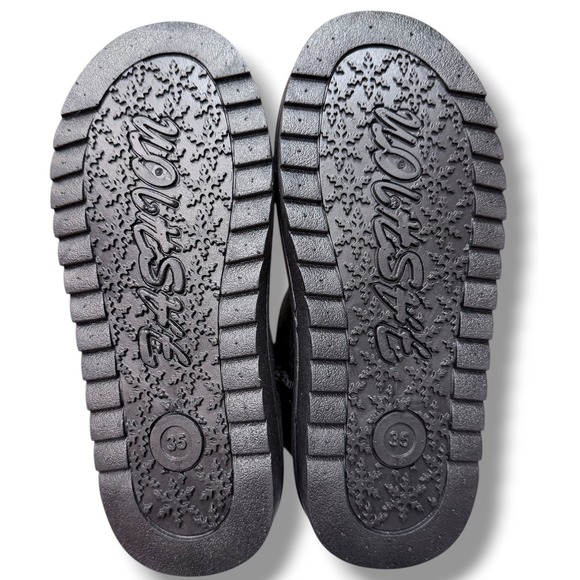 NIB Boutique Black Ugg Boots Faux Fur Lined Winter Warm Sz 35 EUR kids 4 - Picture 10 of 12